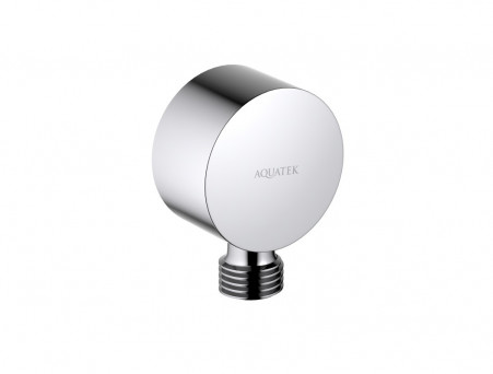 Шланговое Подсоединение «Aquatek» Настенное, Хром (AQ2457CR)