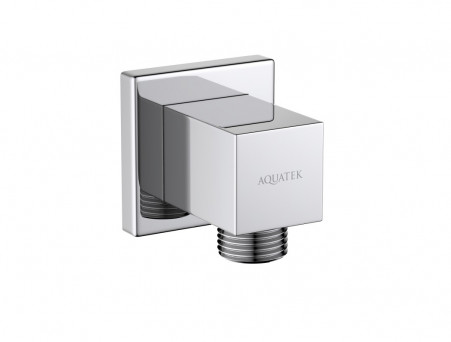Шланговое Подсоединение «Aquatek» Настенное, Хром (AQ2458CR)