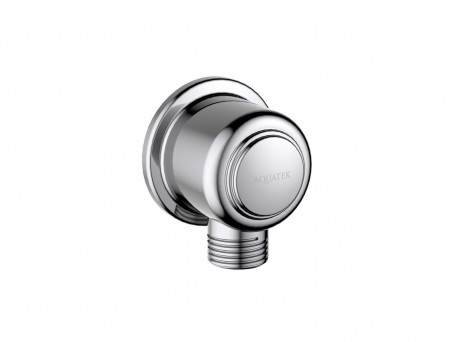 Шланговое Подсоединение «Aquatek» Классик Настенное, Хром (AQ2461CR)