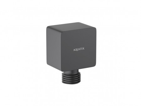 Шланговое Подсоединение «Aquatek» Настенное, Черный Матовый (AQ2459MB)