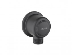 Шланговое Подсоединение «Aquatek» Классик Настенное, Черный Матовый (AQ2461MB)