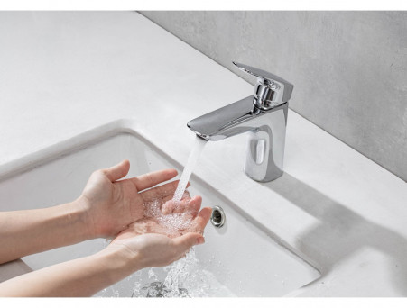 Смеситель для Раковины «Aquatek» 97 Вега, без Донного Клапана, Хром (AQ1010CR)