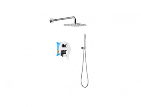 Душевая Система «Aquatek» SET 3в1 Оберон, Хром (AQ1172CR)
