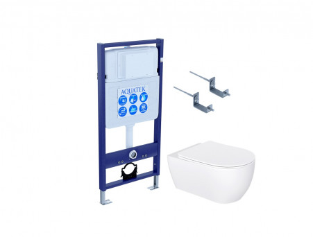 Комплект «Aquatek» SET Европа New-KKI2: Унитаз, Инсталляция и Крепления (INS-0000012+AQ1106L-00)