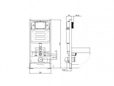 Комплект «Aquatek» SET Европа-KKI2: Унитаз, Инсталляция и Крепления (INS-0000012+AQ1901-00)