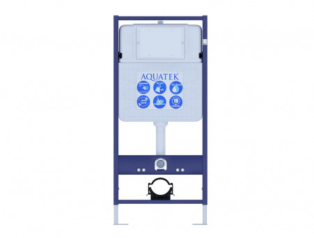 Комплект «Aquatek» SET Мия: Унитаз с Тонким Сиденьем и Инсталляция (INS-0000012+AQ2004-00)