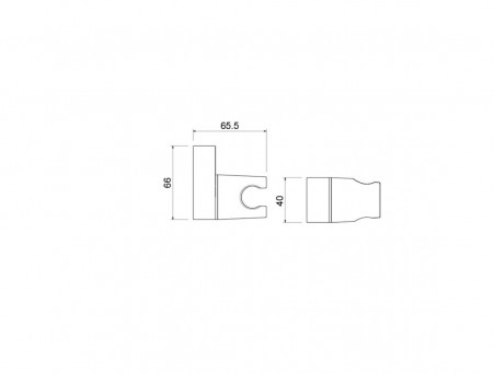 Держатель Ручного Душа «Aquatek» Настенный, Черный Матовый (AQ2406MB)