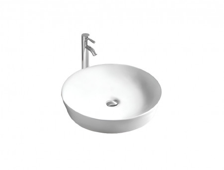 Раковина Накладная «Aquatek» Европа, Круглая, Белый Матовый, 415x415x135 (AQ5558-MW)