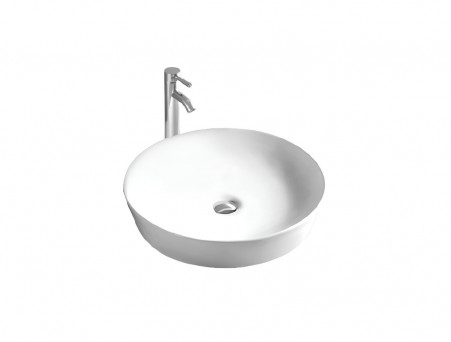 Раковина Накладная «Aquatek» Европа, Круглая, Белый Матовый, 415x415x135 (AQ5558-MW)