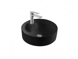 Раковина Накладная «Aquatek» Европа, Круглая, Черный Матовый, 405x405x141 (AQ5212-MB)