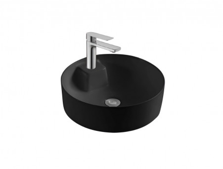Раковина Накладная «Aquatek» Европа, Круглая, Черный Матовый, 405x405x141 (AQ5212-MB)