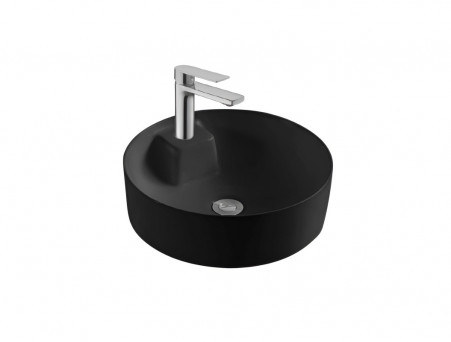 Раковина Накладная «Aquatek» Европа, Круглая, Черный Матовый, 405x405x141 (AQ5212-MB)