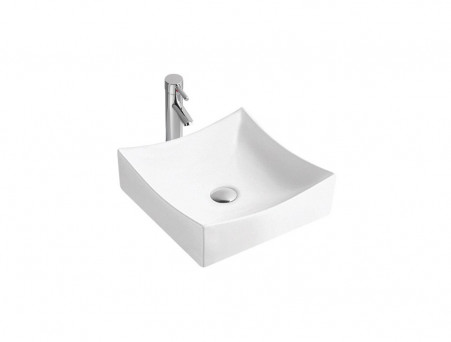 Раковина Накладная «Aquatek» Квадратная, Белый, 400x400x130 (AQ5516-00)