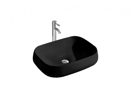 Раковина Накладная «Aquatek» Прямоугольная, Черный Матовый, 420x560x140 (AQ5526-MB)