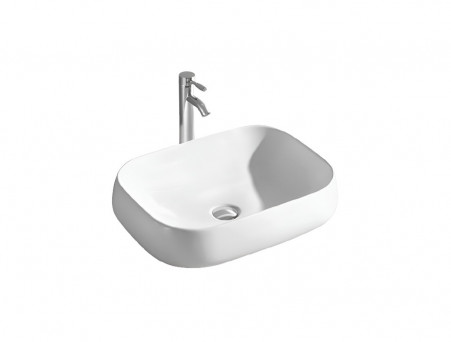 Раковина Накладная «Aquatek» Прямоугольная, Белый Матовый, 420x560x140 (AQ5526-MW)