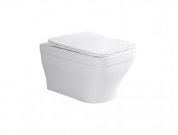 Унитаз Подвесной «Aquatek» Амадео Безободковый с Сиденьем, Белый, 520x365x320 (AQ1163-00)