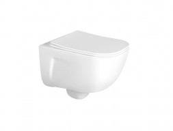 Унитаз Подвесной «Aquatek» Дива Безободковый с Сиденьем, Белый, 510x350x360 (AQ2012-00)