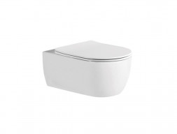 Унитаз Подвесной «Aquatek» Европа New Безободковый с Сиденьем, Белый, 525x360x260 (AQ1106L-00)