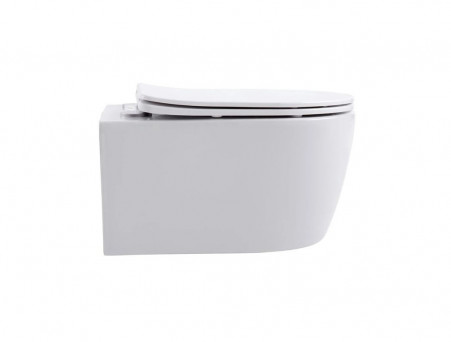 Унитаз Подвесной «Aquatek» Европа New Безободковый с Сиденьем, Белый, 490x360x250 (AQ1106-00)