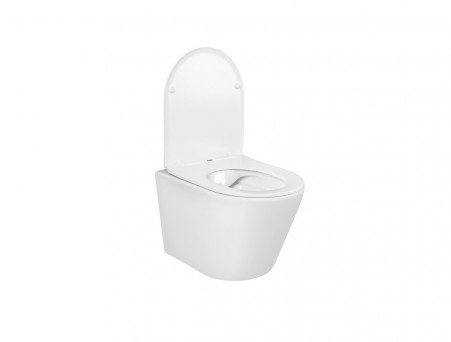 Унитаз-Компакт Подвесной «Aquatek» Вега Безободковый с Сиденьем, Белый, 490x360x320 (AQ1904-00)