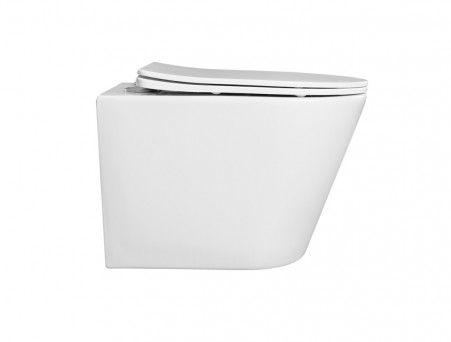 Унитаз-Компакт Подвесной «Aquatek» Вега Безободковый с Сиденьем, Белый, 490x360x320 (AQ1904-00)