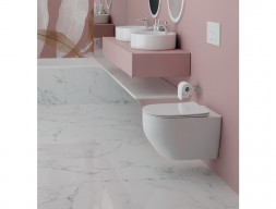 Унитаз Подвесной «Aquatek» Европа Безободковый с Сиденьем, Белый, 525x360x320 (AQ1901-00)