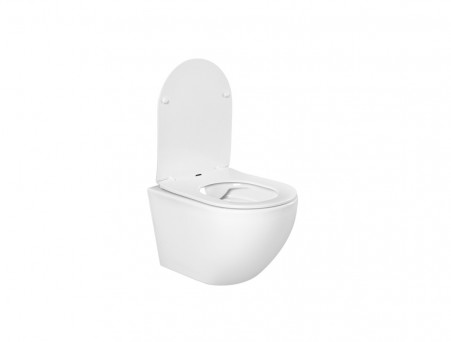 Унитаз Подвесной «Aquatek» Европа Безободковый с Сиденьем, Белый, 525x360x320 (AQ1901-00)