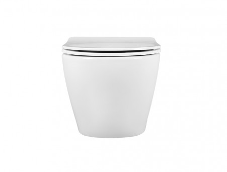 Унитаз Подвесной «Aquatek» Европа Безободковый с Сиденьем, Белый, 525x360x320 (AQ1901-00)