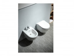 Унитаз Подвесной «Aquatek» Европа Безободковый с Сиденьем, Белый, 490x360x320 (AQ1900-00)