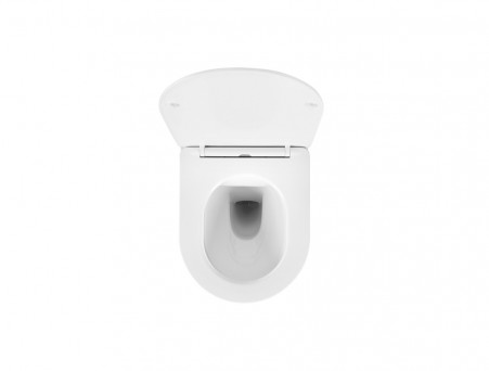 Унитаз Подвесной «Aquatek» Европа Безободковый с Сиденьем, Белый, 490x360x320 (AQ1900-00)