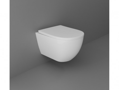 Унитаз Подвесной «Aquatek» Европа Безободковый с Сиденьем, Белый, 490x360x320 (AQ1900-00)