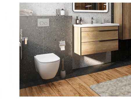 Унитаз Подвесной «Aquatek» Оберон Безободковый с Сиденьем, Белый, 531x360x344 (AQ1363W-00)