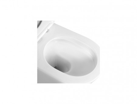 Унитаз Подвесной «Aquatek» Оберон Безободковый с Сиденьем, Белый, 531x360x344 (AQ1363W-00)