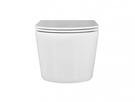 Унитаз Подвесной «Aquatek» Оберон Безободковый с Сиденьем, Белый, 531x360x344 (AQ1363W-00)