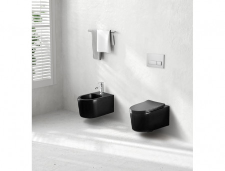 Биде Подвесное «Aquatek» Мия, Черный Матовый, 490x370x300 (AQ1004-MB)