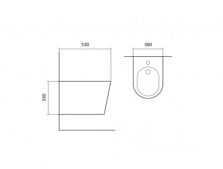 Биде Подвесное «Aquatek» Вега, Белый, 530x360x330 (AQ1057-00)