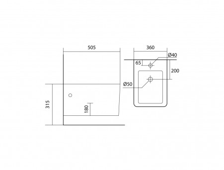 Биде Подвесное «Aquatek» Либра New, Белый, 505x360x315 (AQ0506N-00)
