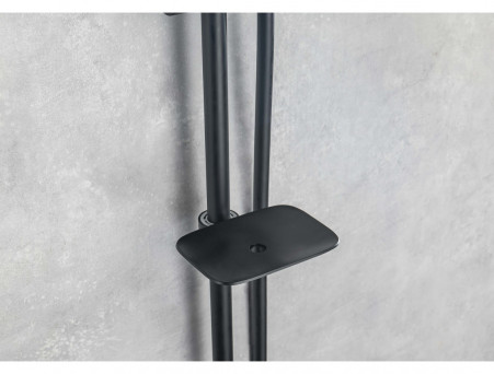 Душевой Комплект «Aquatek» Вега 3в1: Душевой Гарнитур, Смеситель для Душа и Шланговое Подключение, Черный Матовый (AQ1076MB)