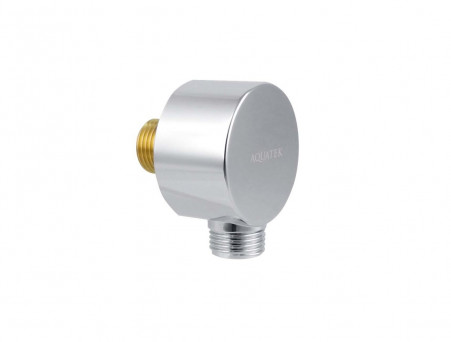 Душевой Комплект «Aquatek» Вега 4в1: Душевой Набор, Смеситель для Душа, Верхний Душ и Шланговое Подсоединение, Хром (AQ1073CR)