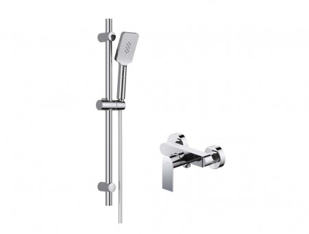 Душевой Комплект «Aquatek» Лира: Душевой Гарнитур и Смеситель для Душа, Хром (AQ1432CR)