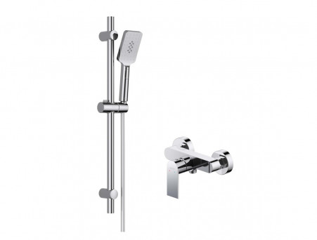 Душевой Комплект «Aquatek» Лира: Душевой Гарнитур и Смеситель для Душа, Хром (AQ1432CR)