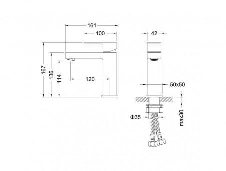 Душевой Комплект «Aquatek» Либра: Душевой Гарнитур, Смеситель для Душа и Смеситель для Раковины, Черный Матовый (AQ1631MB)