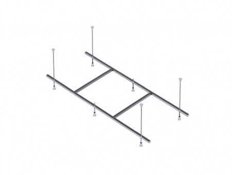 Сборный Каркас для Ванны «Aquatek» Мия, Шпильки, 130см (KAR-0000054)