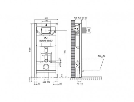 Инсталляция «Oli» Sanitarblock Mechanic,Механическая (100409)