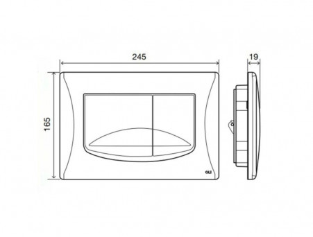 Панель Смыва «Oli» River Dual, Механическая, Белая (638501)