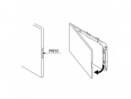 Панель Смыва «Oli» Plain, Механическая, Чёрная (070829)