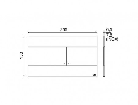 Панель Смыва «Oli» Slim, Механическая, Чёрная (886040/659056)