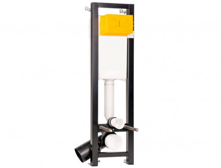 Инсталляция «Oli» Quadra Total Black LE, Механическая, 30x115-135см (886667)