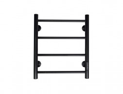 Полотенцесушитель Электрический «Санприз» Аврора Лесенка, П4, 50x40, Черный Матовый (11133)