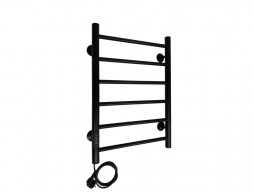 Полотенцесушитель Электрический «Санприз» Аврора Лесенка, П6, 60x40, Черный (11093)